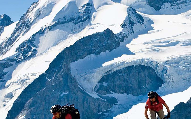 Mountainbiken Stilfser Joch - Alpengasthof Tibet Hütte